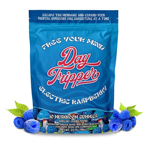 Day Tripper Mushroom Gummies - Electric Raspberry