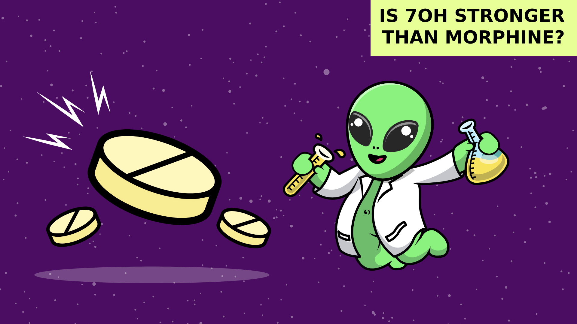 Is 7oh stronger than morphine
