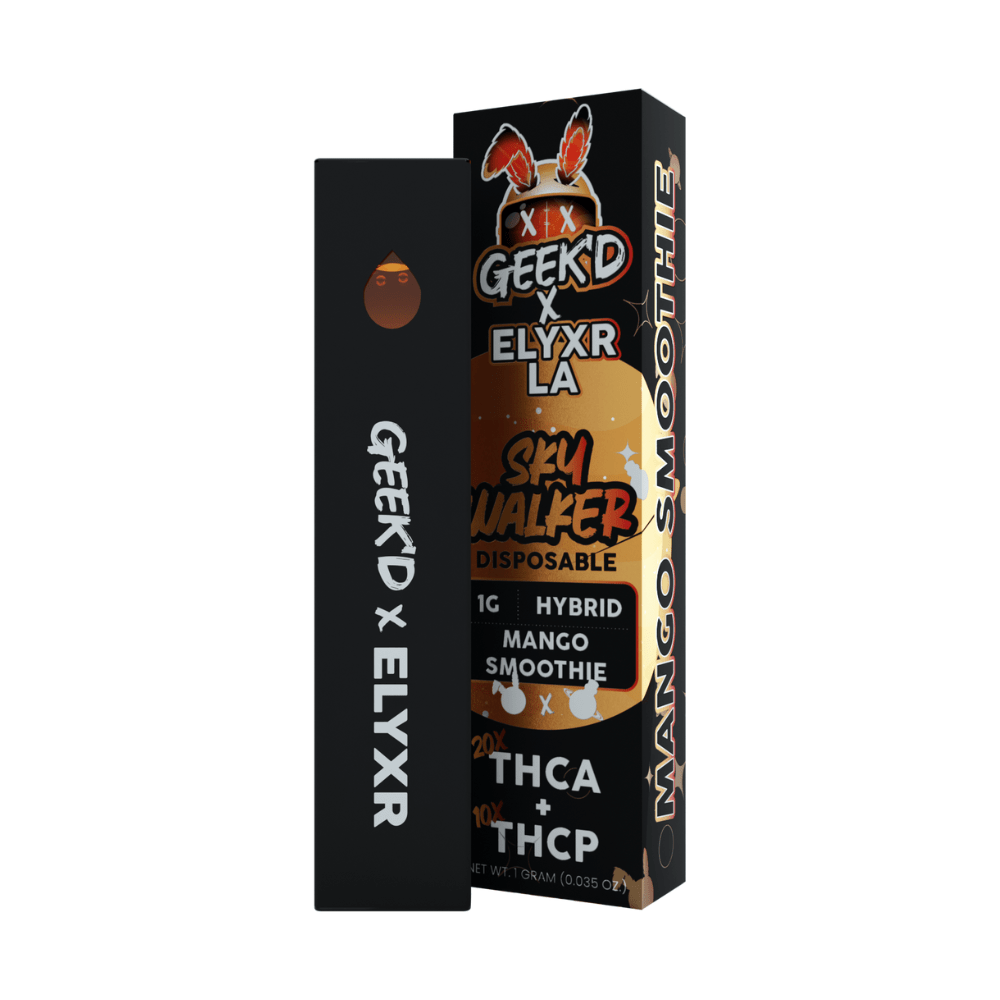 Elyxr x GEEK'D Skywalker Disposable (1000mg) - THCA + THCP - Hybrid Mango Smoothie