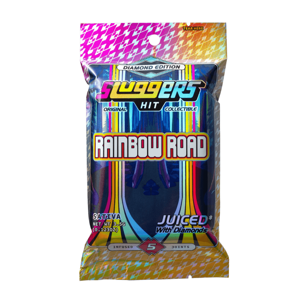 Sluggers Juiced* 5 Pack THC-A Pre-Rolls (3500mg) - Rainbow Road