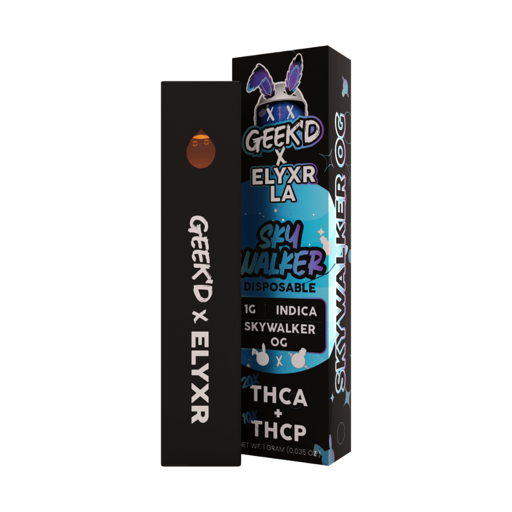 Elyxr x GEEK'D Skywalker Disposable (1000mg) - THCA + THCP - Indica Skywalker OG