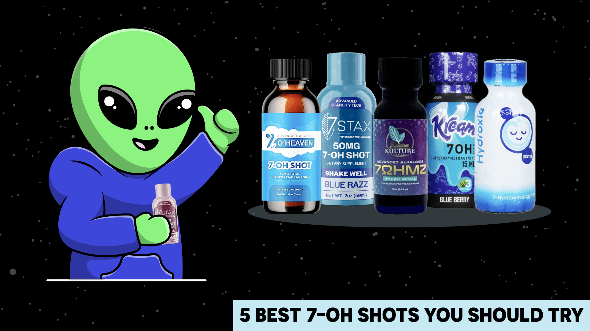 Best 7-OH Shots from Top Kratom Brands