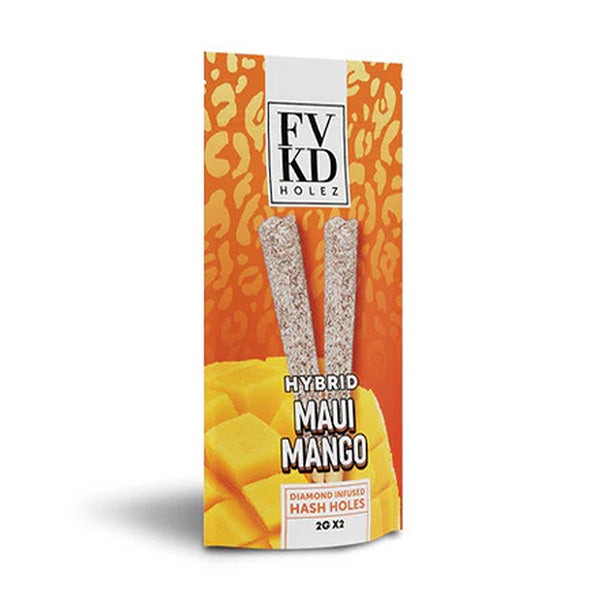 FVKD THC-A Diamond Infused Hash Holez Pre-Rolls (4000mg) - Maui Mango - Hybrid