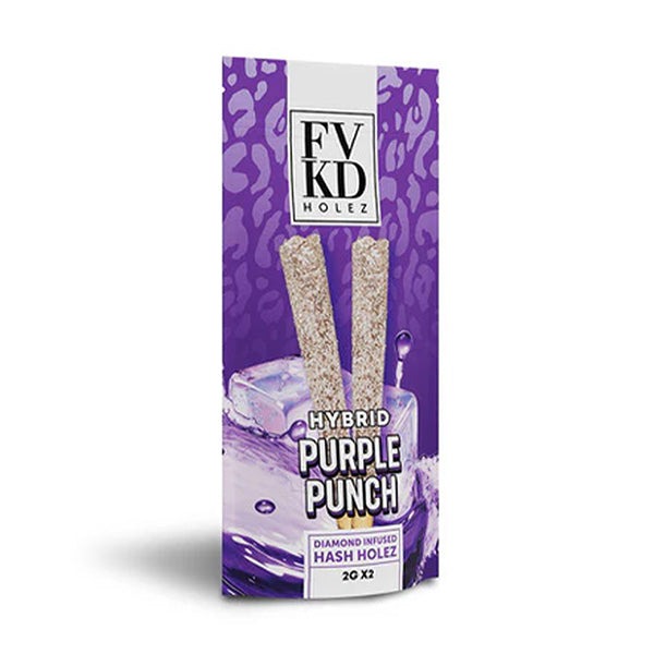 FVKD THC-A Diamond Infused Hash Holez Pre-Rolls (4000mg) - Purple Punch - Hybrid