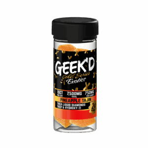 GEEK'D 24K Gold Series Exotic Gummies (7500mg) - Pineapple Tajin