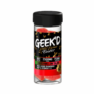 GEEK'D 24K Gold Series Exotic Gummies (7500mg) - Watermelon Tajin