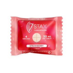 7Stax Premium 7-OH Kratom Alkaloid Tablets (30mg - 1 Count) - Strawberry