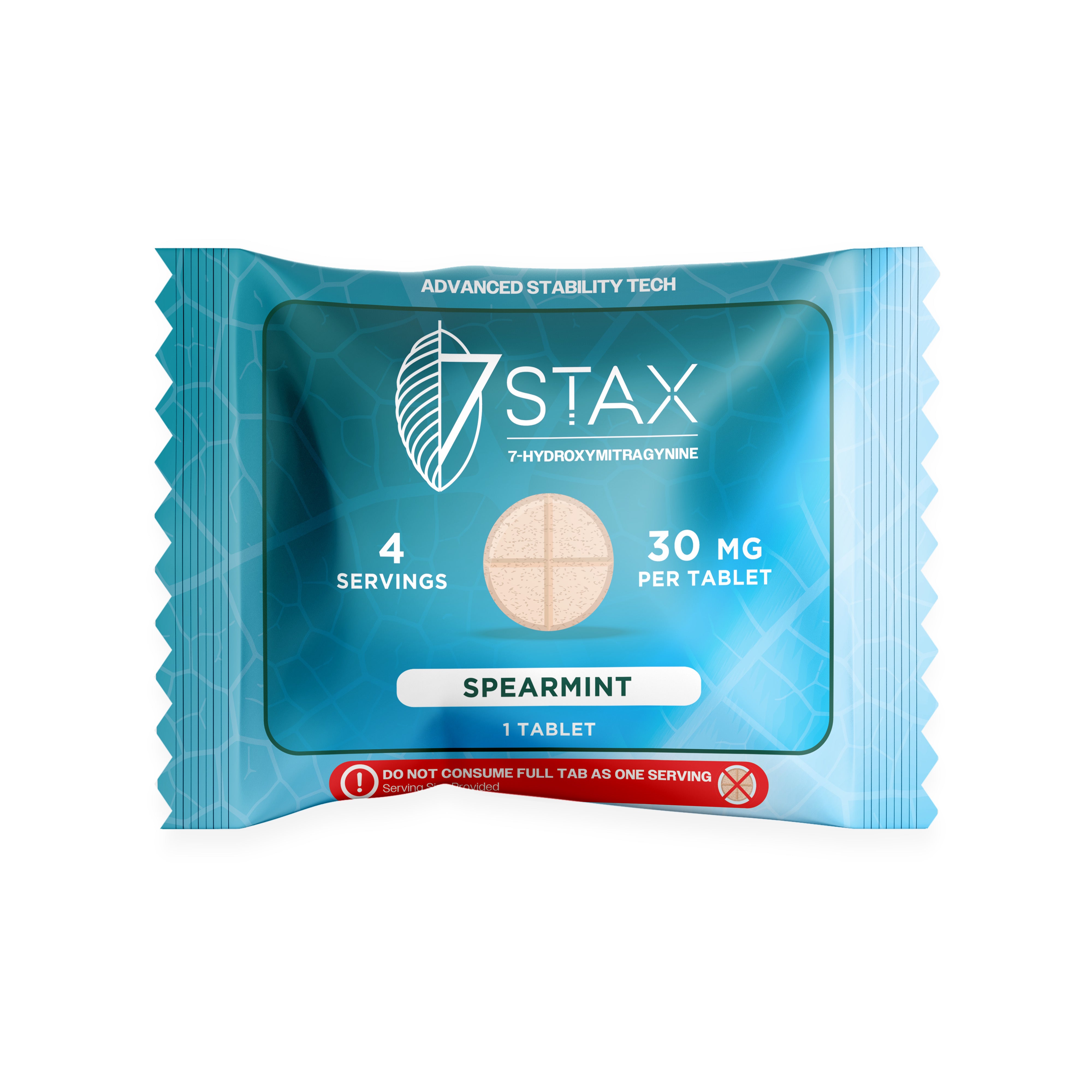 7Stax Premium 7-OH Kratom Alkaloid Tablets (30mg - 1 Count) - Spearmint