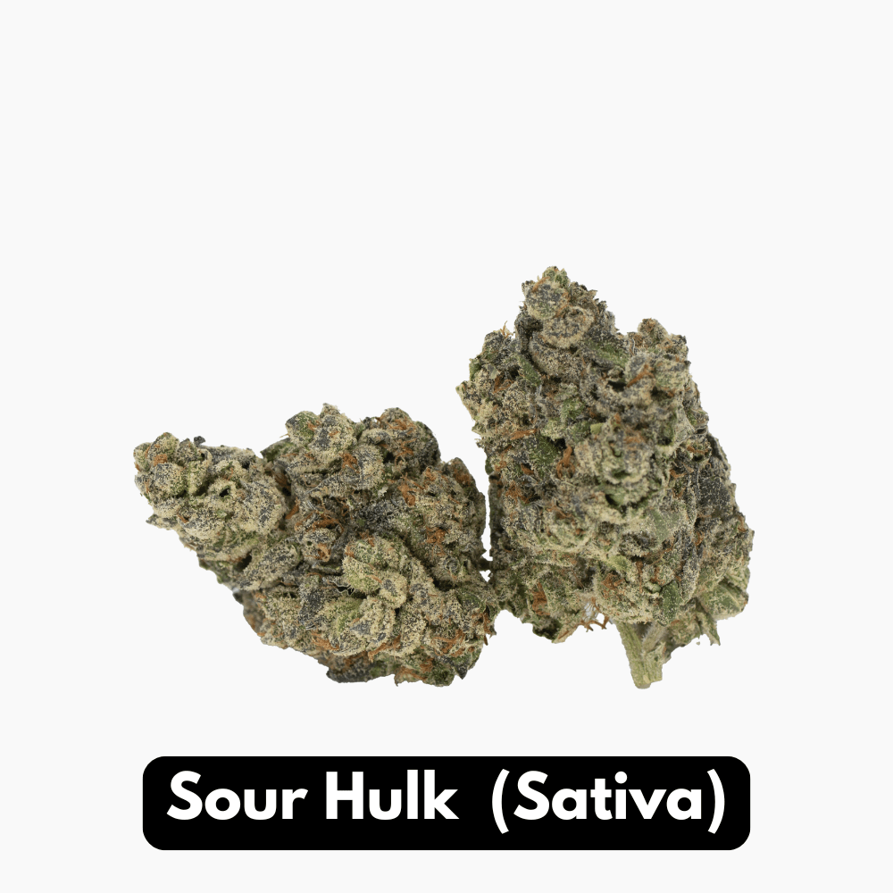 Natural THC-A Flower (Sativa ~ Sour Hulk)